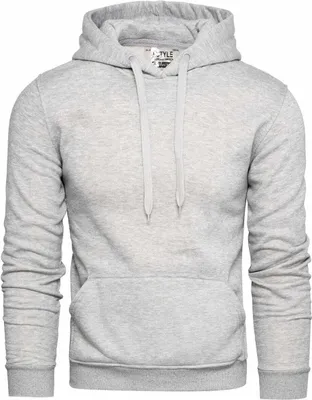 Produktbild von Recea Herren-Kapuzenpullover mit Kapuze Saidi grau XXL