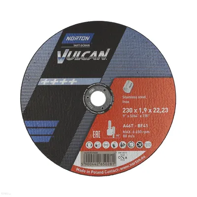 Produktbild von Norton Clipper Trennscheibe Metall 230x1,9x22,23 mm A46T INOX 66252833406