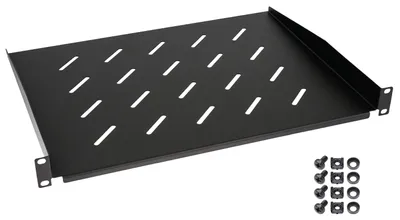 Fachboden für Serverschrank 19 Zoll 1 HE HMF 65499 48.3 x 35 x 4.5 cm Schwarz