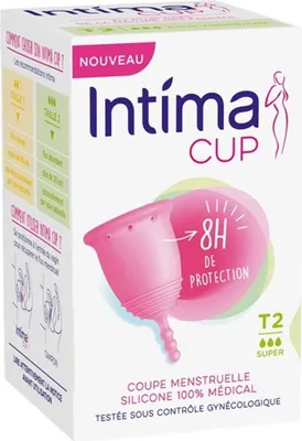 Produktbild von Intima Cup Menstruationstasse Größe Super T2 Fluss 8 Stunden Schutz