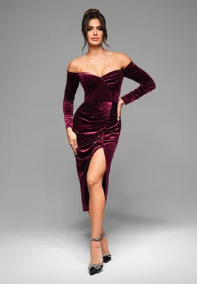 Produktbild von Edoti Formelle Frauenkleider Snuhell bordo L