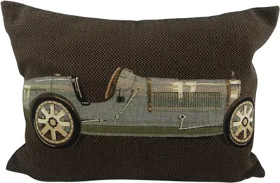 Produktbild von Kissen - Oldtimer blaugrau ca 45 x 30 cm Landhaus Gobelin Zierkissen