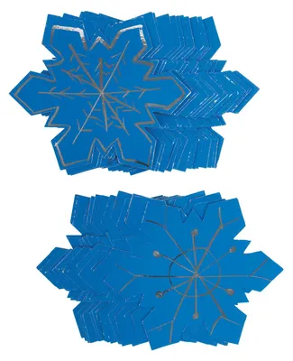 Produktbild von Colorations – Kratzkunst-Schneeflockenornamente, 36 Stück.