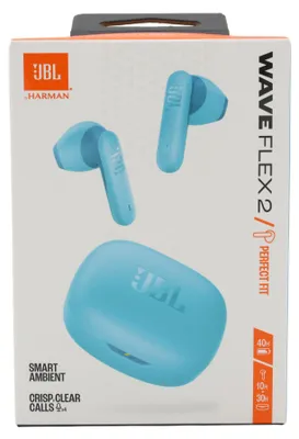 Produktbild von JBL Wave Flex 2, Kabellose Bluetooth-In-Ear-Kopfhrer, blau