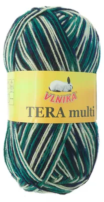 100g Strickgarn Häkelgarn TERA MULTI, Farbwahl - mehrfarbig bunt Farbverlauf