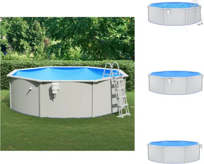 Produktbild von vidaXL Pool mit Sicherheitsleiter 460x120 cm -  Pools
