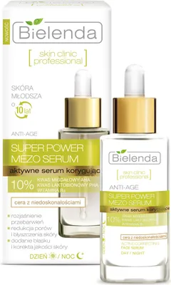 A product shot of a Bielenda skin clinic professional serum with its packaging.