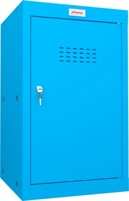 Produktbild von Phoenix CL0644BBK Würfel-Schließfach Cube Locker 87L Blau - Schlüsselschloss - Für Hause, Büro, Fitness, Schüle