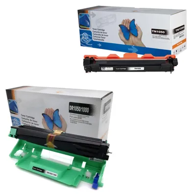Produktbild von D&C Toner TN1050 + Trommel DR1050 kompatibel mit Brother DCP-1510, HL-1110, HL-1210W, MFC-1810, MFC-1910W, weitere Modelle der DCP HL MFC Serien