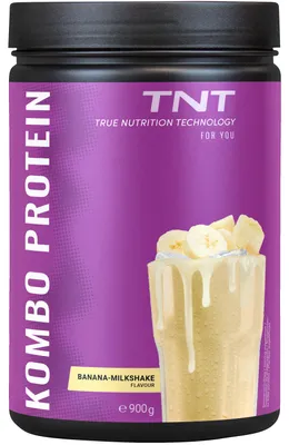 Produktbild von TNT Kombo Protein (900g, Banana-Milkshake) - Eiweißpulver für cremigen Proteinshake