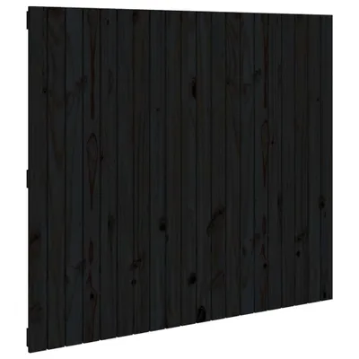 Obrázok produktu pre vidaXL Nástenné čelo čierne 127,5x3x110 cm Masívne borovicové drevo