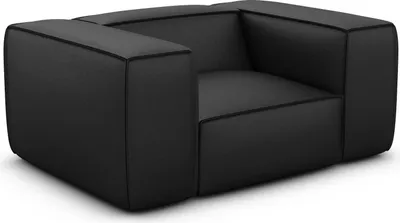 Produktbild von Echtleder Sessel Arelia Schwarz