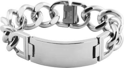 Produktbild von Akzent Kettenarmband aus Edelstahl in silberfarbig