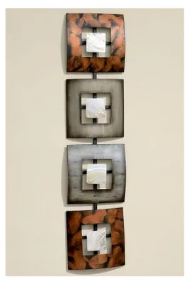 Produktbild von Wanddeko Elliot 18 x 78 cm, Metall, Unikat bunt