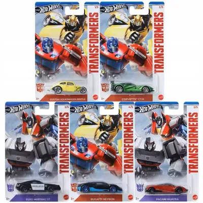 Produktbild von HOT WHEELS TRANSFORMERS – Komplettset mit 5 Autos
