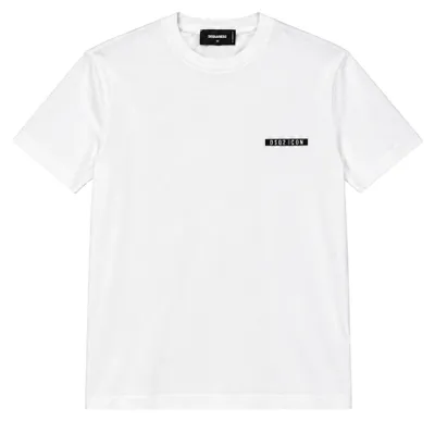 Imagen del producto de Camiseta Dsquared2 de algodón, color blanco, para hombre
