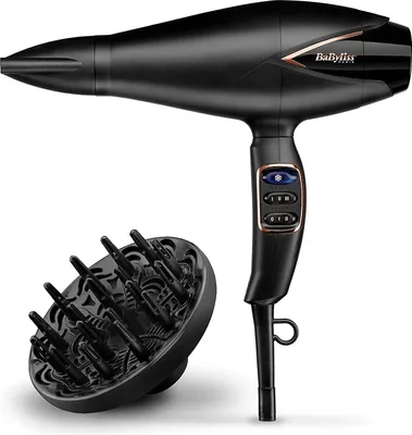 Produktbild von BaByliss Salon Air Brilliance Haartrockner digitalem Motor D665E Haartrockner leistungsstark glamourös professionell