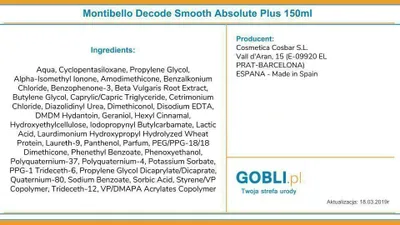 Produktbild von Montibello Decode Smooth - Absolute Plus - Balm Alisador Protector 150 Ml