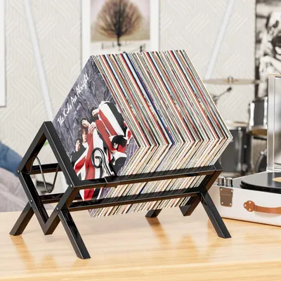Productafbeelding van Vinylhouder voor 80-100 LP's in Zwart