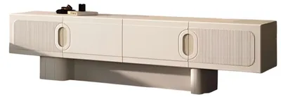 Produktbild von Modernes Beiges TV-Lowboard Designer Wohnzimmer Holz Anrichte