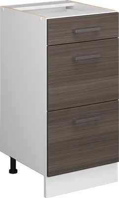 Produktbild von Küchenunterschrank Vicco R-Line Edelgrau 40 cm mit Schubladen, ohne Arbeitsplatte, Model 37737