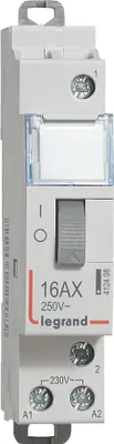 Obrázok produktu pre Diaľkový spínač Legrand, mechanický, 16 A, 1P, 230 V, 1 ks.