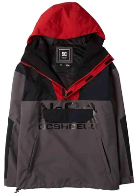 Zdjęcie produktu dla Płaszcz Dc Shoes Chaqueta con capucha DC Shoes 4/3mm Anorak gris negro rojo dla Męskie