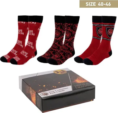Obrázek produktu pro House of the Dragon Socken 3er-Pack 40-46