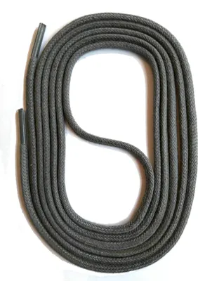 Produktbild von SNORS gewachste Schnürsenkel rund - GRAU - 3mm - 75cm