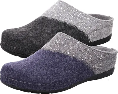 Immagine prodotto di Rohde pantofole da donna in feltro morbido Rodigo-40 6031, misura:40 EU, colore:Blu