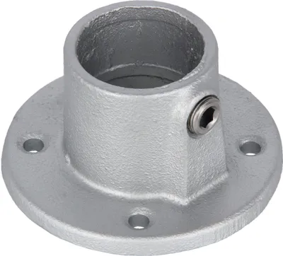 Produktbild von Rohrverbinder Fußplatte rund durchgehend 1 1/4" (42,4 mm) AVERDE