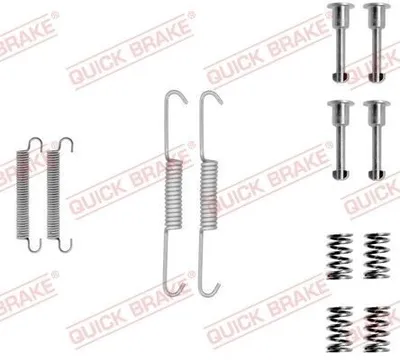 Produktbild von Zubehörsatz Feststellbremsbacken QUICK BRAKE hinten passend für PEUGEOT 605 (6B)