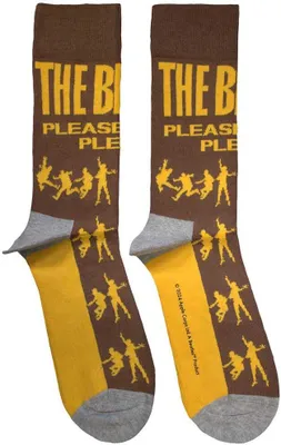 Image de The Beatles - "Please Please Me" Socken für Herren/Damen Uni RO12604 (40,5 EU - 45,5 EU) (Braun)