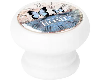 Obrázek produktu pro Nábytková knopka Home Ø 40 mm dřevo bílé
