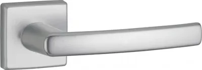 Image de Paire de béquilles Veles pour porte, carré 7mm, argent - THIRARD