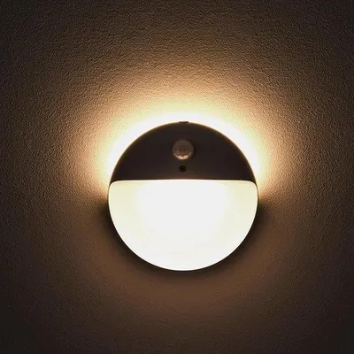 Immagine prodotto di Set di lampade notturne con sensore di movimento per la cameretta dei bambini - Set di lampade notturne portatili a batteria con regolazione dell'intensità luminosa per il bagno - Cameretta dei bambini - Camera da letto