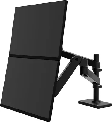 Produktbild von Ergotron LX Pro - Befestigungskit (Doppelarm) - modular - für 2 LCD-Displays - Aluminium - Schwarz - Bildschirmgröße: bis zu 68,6 cm (bis zu 27 Zoll)