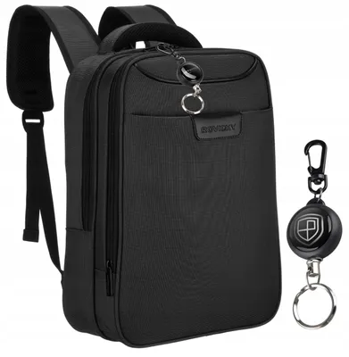 Produktbild von Rovicky Trekkingrucksack 20-40 L aus Nylon, Schwarz, für Schule und Reisen
