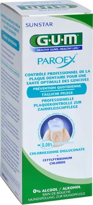 Productafbeelding van Chlorhexidine mondspoelmiddel 0,06% GUM PAROEX van Sunstar, 500 ml