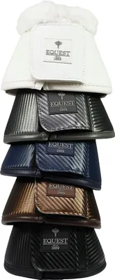 Produktbild von Equest Hufglocke Air Flow Mesh Carbon 2er Set, Farbe:navy, Größe:S Pony