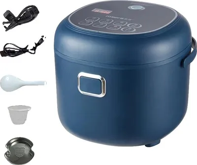 Obrázok produktu pre Elektrický ryžovar, objem 2 l, efektívne varenie, modrá zástrčka EU, 220 V