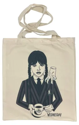 Produktbild von Jutebeutel Wednesday Tasche Tote Bag für Kinder Mädchen