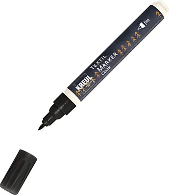 Produktbild von KREUL Textil Marker Opak fine Schwarz