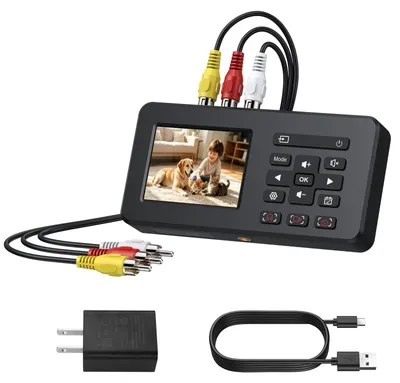 Image de Convertisseur VHS en numérique, compatible avec les entrées AV/RCA et S-vidéo