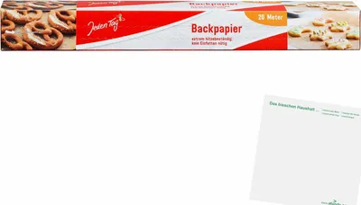 Produktbild von Jeden Tag eine Rolle Backpapier (20m) + usy Block