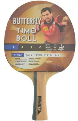 Immagine prodotto di Butterfly - Racchetta da ping pong "Timo Boll Bronce" MR2375 (taglia unica) (nero/rosso)