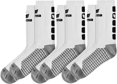 Produktbild von Erima Classic 5-C Socken 3Er Pack - Weiß / Schwarz