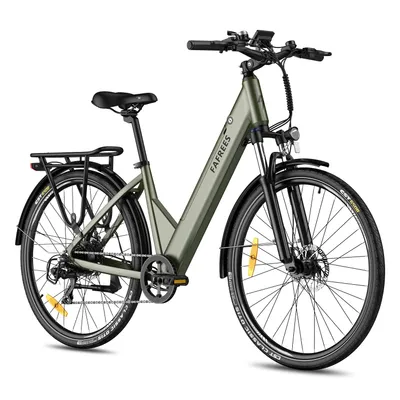 Produktbild von E Bike 27,5 Zoll Pedelec, Rostfreie Aluminiumlegierung 36 V 15 Ah 540 Wh bis zu 90 - 110 km, Wasserdicht IP54, E- Fahrrad mit 7 Gang und App, Grün