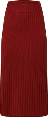 Produktbild von Delicatelove Damen Melbourne Midirock aus Kaschmir rot