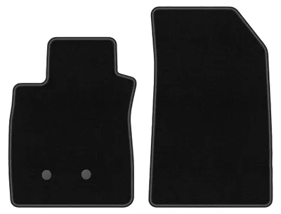 Image de Tapis avant en moquette pour Renault Clio III 2005-2012 (break/à hayon) – 2 pièces, noirs, sur mesure – Wielganizator BASIC